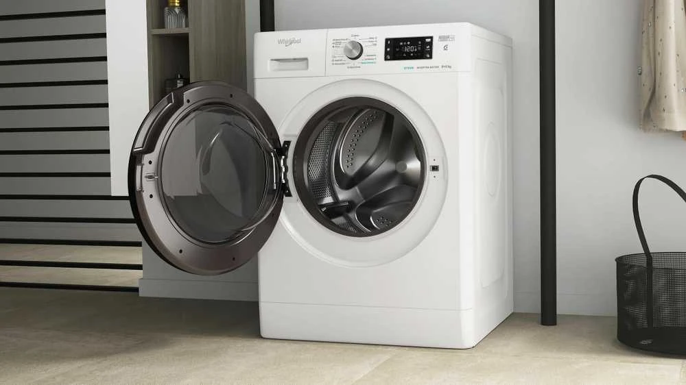 WHIRLPOOL Skalbimo mašina - Dryer FFWDB 864349 BV EE, 1400 rpm, Energy class D, 8kg - 6kg, Gylis 54 cm, Inverter motor, Steam Refresh