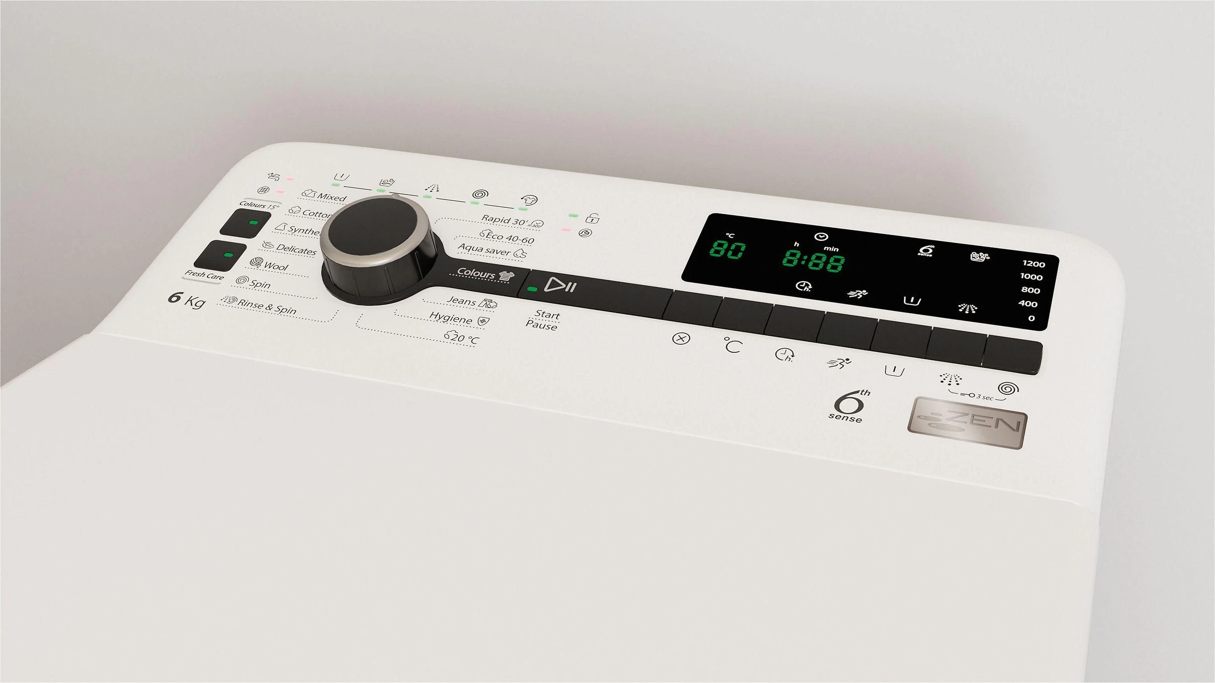 Whirlpool | Skalbimo mašina | TDLRBX 6252BS EU | Energy efficiency class B | Top loading | Skalbimo talpa 6kg | 1200 RPM | Gylis 60 cm | Plotis 40 cm | Ekranas | LED | Direct drive | Baltas