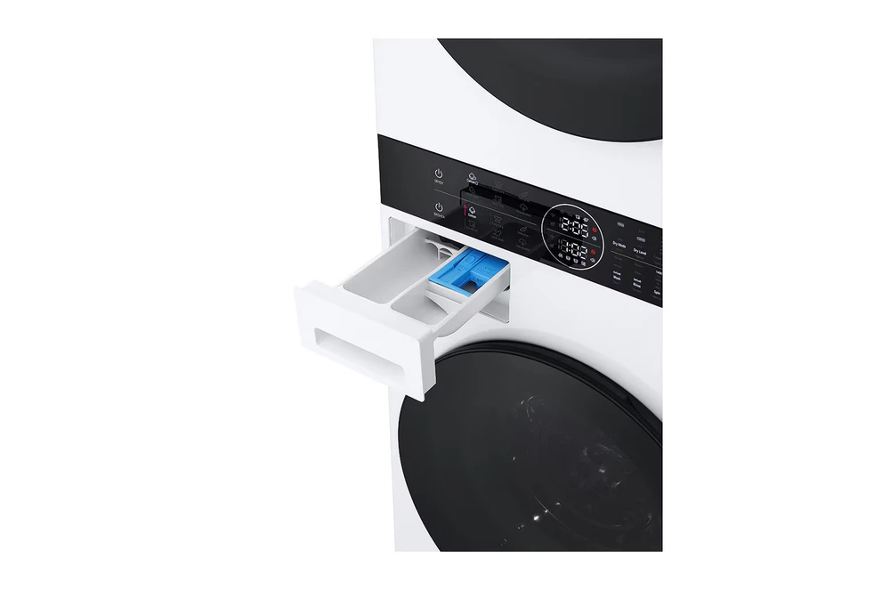 Skalbimo mašina Skalbyklė–džiovyklė LG WashTower™ WT1210WWF, 12/10 kg, 1400 aps./min, Steam™, TurboWash™360, ThinQ™ Wi-Fi