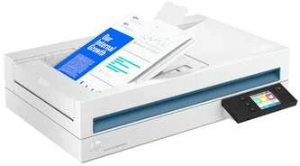 Skeneris Hewlett Packard (HP) „HP ScanJet Pro N4600 fnw1“ skaitytuvas – A4 spalvotas 600 dpi, plokščias nuskaitymas, automatinis dokumentų tiektuvas, automatinis dvipusis, OCR / nuskaitymas į tekstą, 40 ppm, 10 000 puslapių per dieną