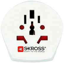 Skross universalus elektros adapteris, priekinis vaizdas