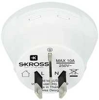 Skross 1.500222-E, Type I (AU), Universal, Baltas