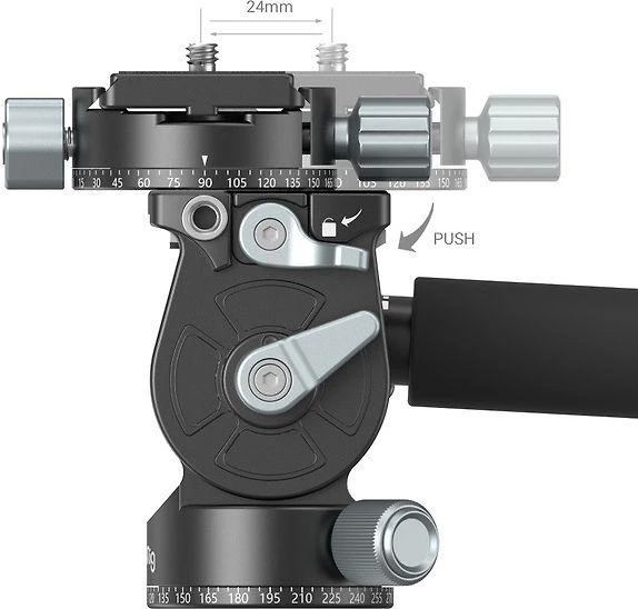SmallRig 3457 Lightweight Fluid Video Head -videopää