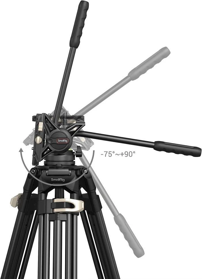 „SmallRig 3751“ tvirtas trikojis su skysčio galvute, AD 01