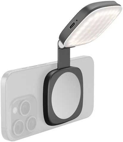 „SmallRig 4656 Vibe P48“ nuimamas mobiliojo telefono LED vaizdo įrašymo žibintas, juodas