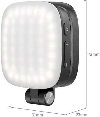 „SmallRig 4656 Vibe P48“ nuimamas mobiliojo telefono LED vaizdo įrašymo žibintas, juodas