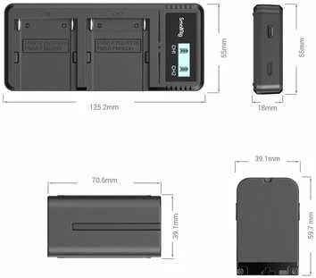 SmallRig NP-F970 baterijos ir įkroviklio rinkinys (3823)