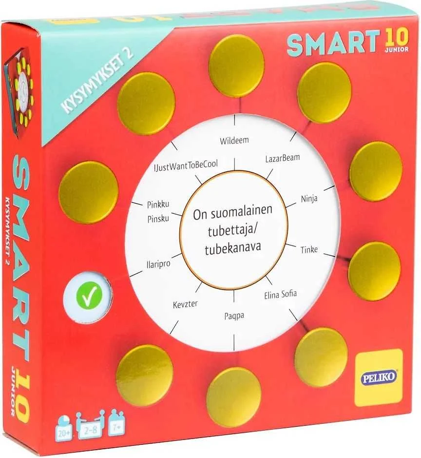 Smart10 Jr Kysymykset 2 -lisäkortit