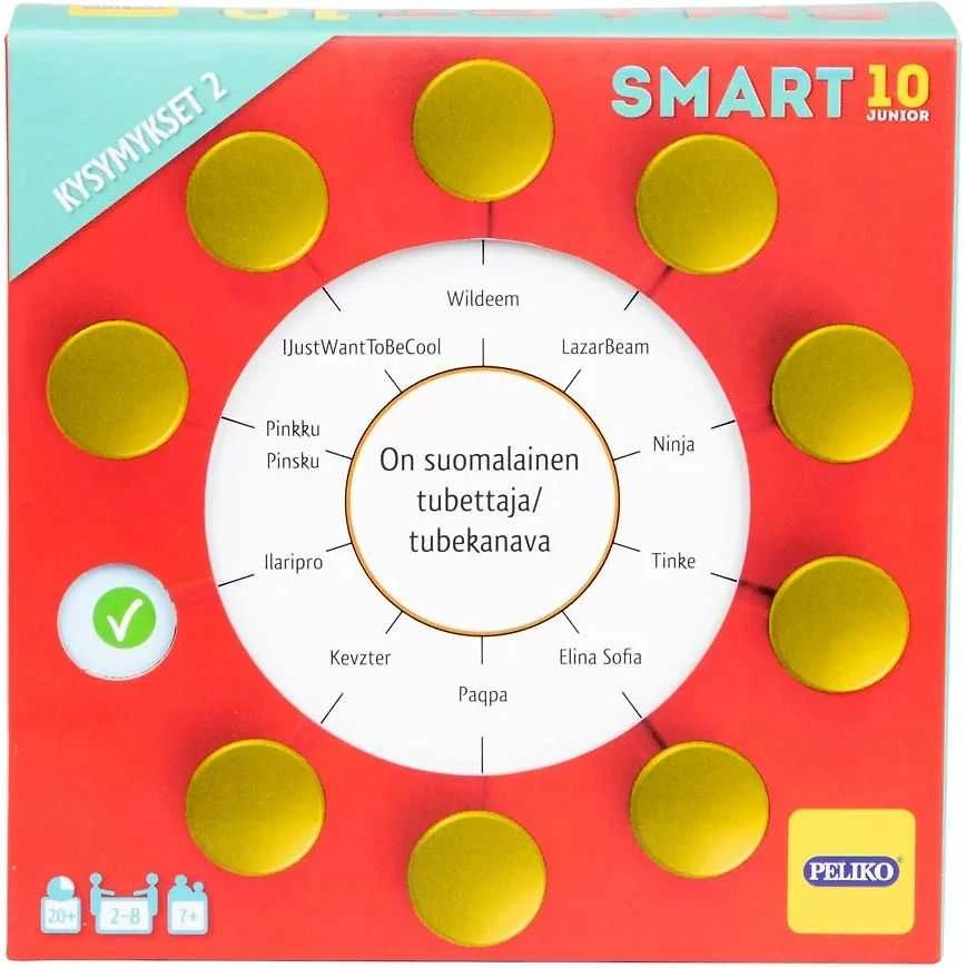 Smart10 Jr Kysymykset 2 -lisäkortit