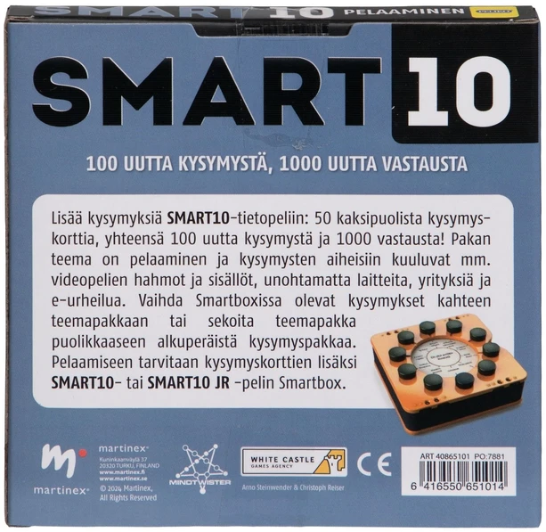 Martinex Smart10 papildomos kortelės, žaidimai
