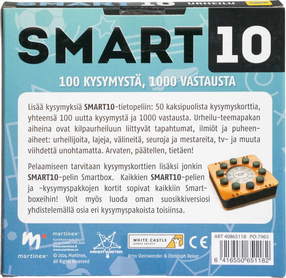 Smart10 -lisäkysymykset, urheilu