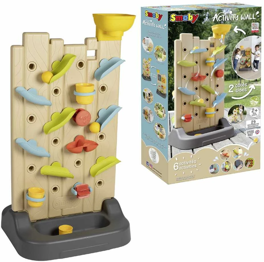 Smoby dvigubos rūšies veiklos siena - Montessori manipuliacija