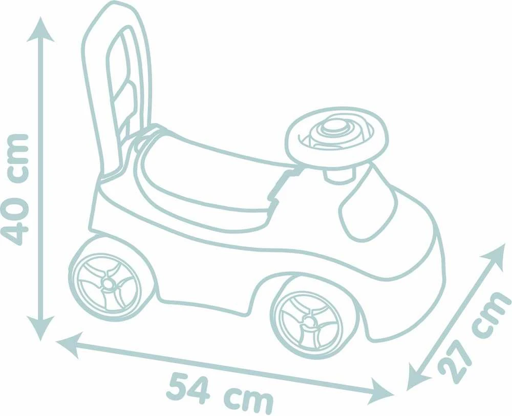 Paspiriamas automobilis Smoby 7600140503, įvairių spalvų