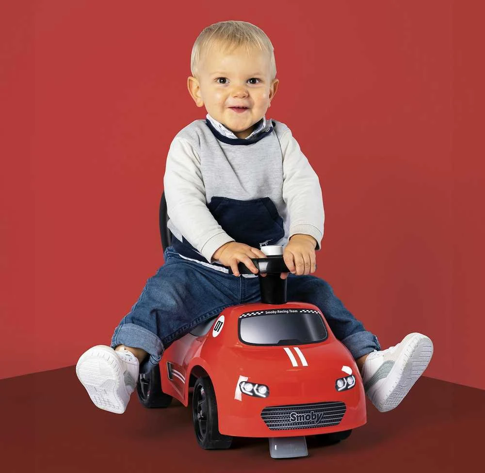Smoby Vaikiškas Ježdis Su Klaksonu Raudonas