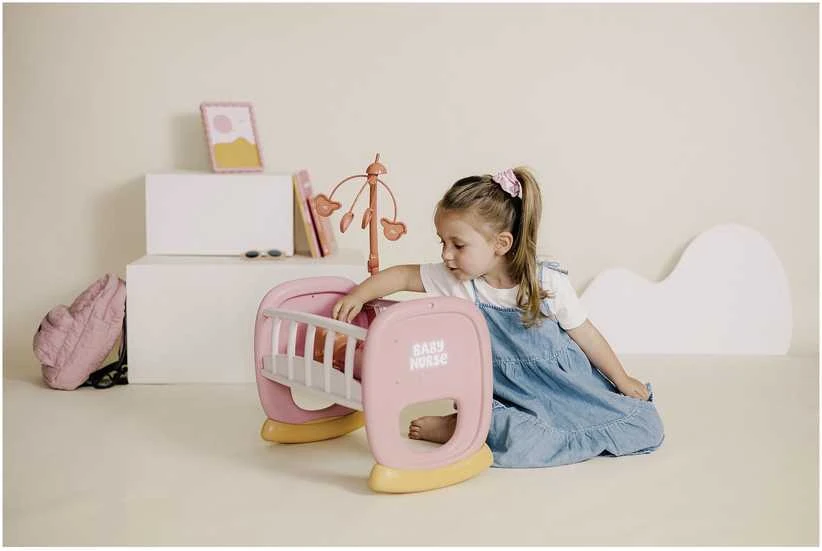 Smoby Baby Nurse lopšys su karusele