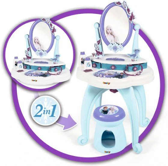 Smoby Frozen kosmetinis staliukas 2in1