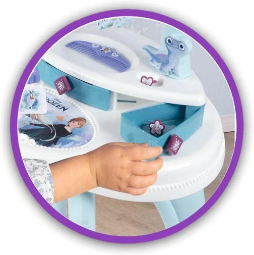 Smoby Frozen kosmetinis staliukas 2in1