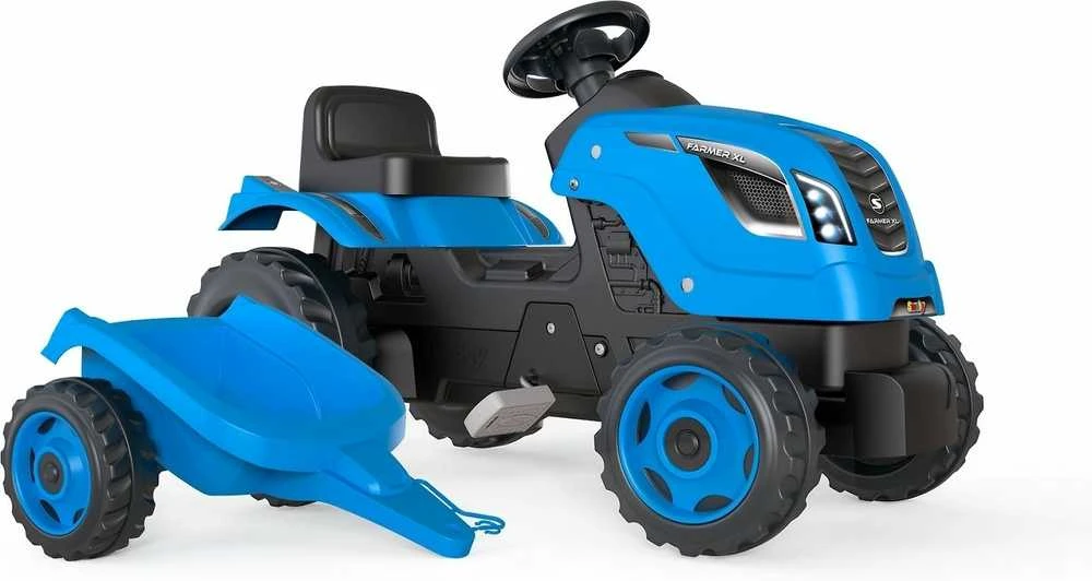 „Smoby XL Mėlyna Traktor for Pedal“ su priekaba