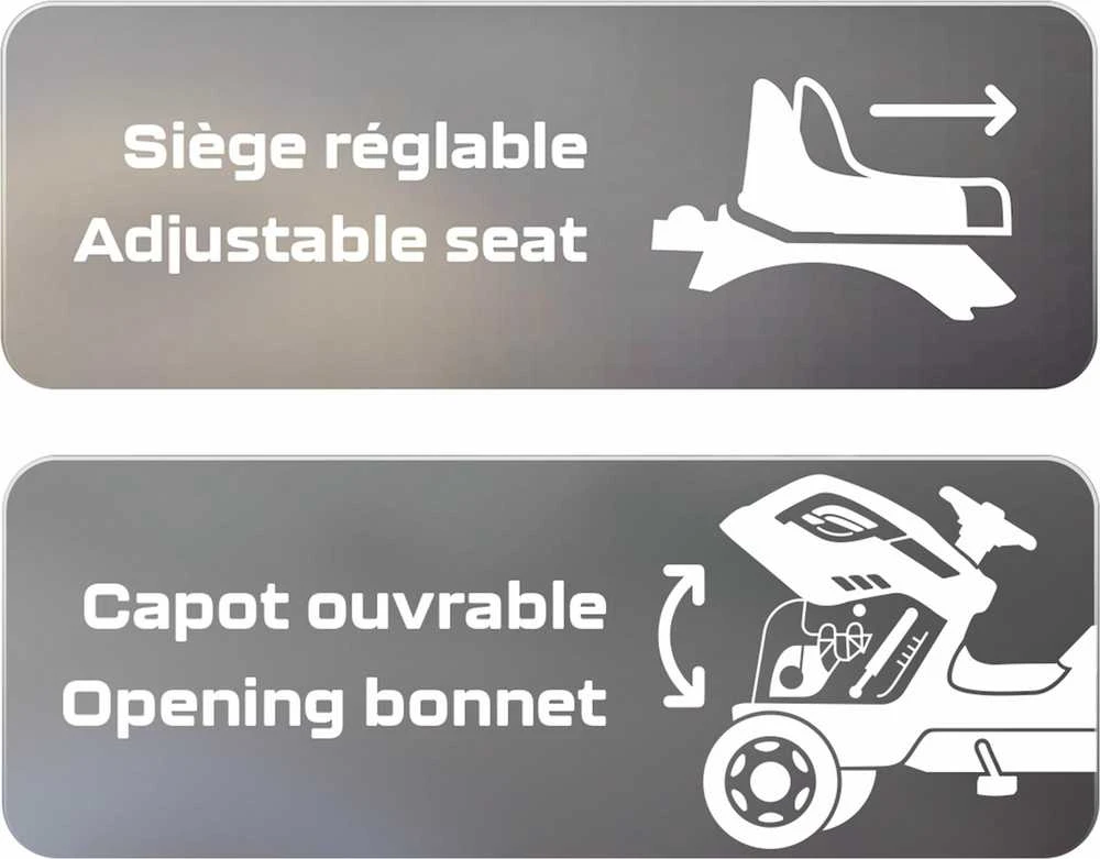 „Smoby Tractor XL Juodas for Pedal“ su priekaba