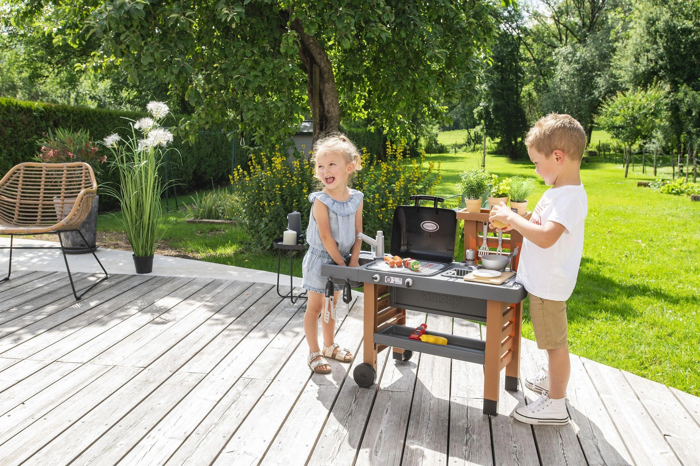 „Smoby Garden Kitchen Grilis 43“ aksesuarai
