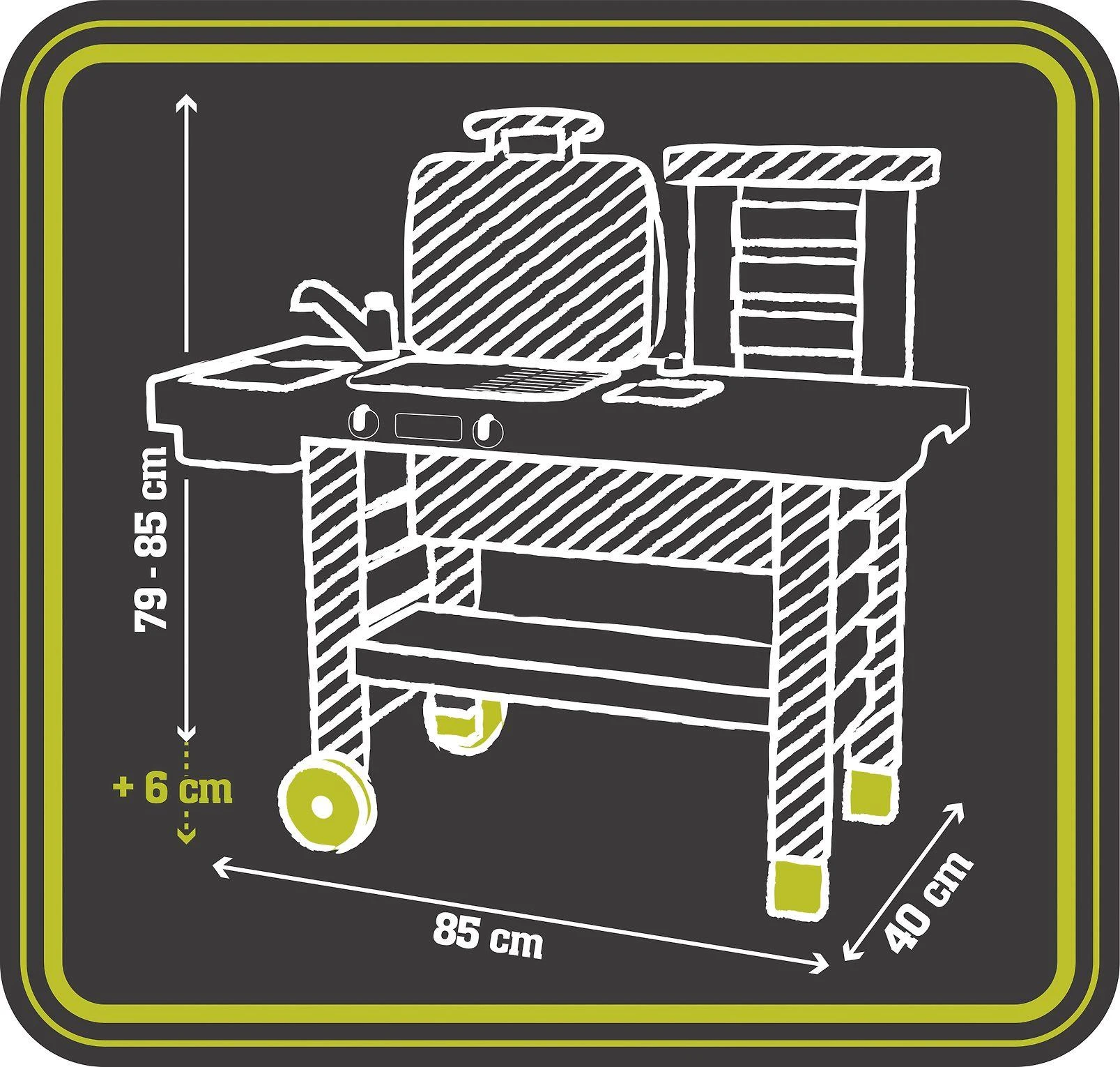 „Smoby Garden Kitchen Grilis 43“ aksesuarai
