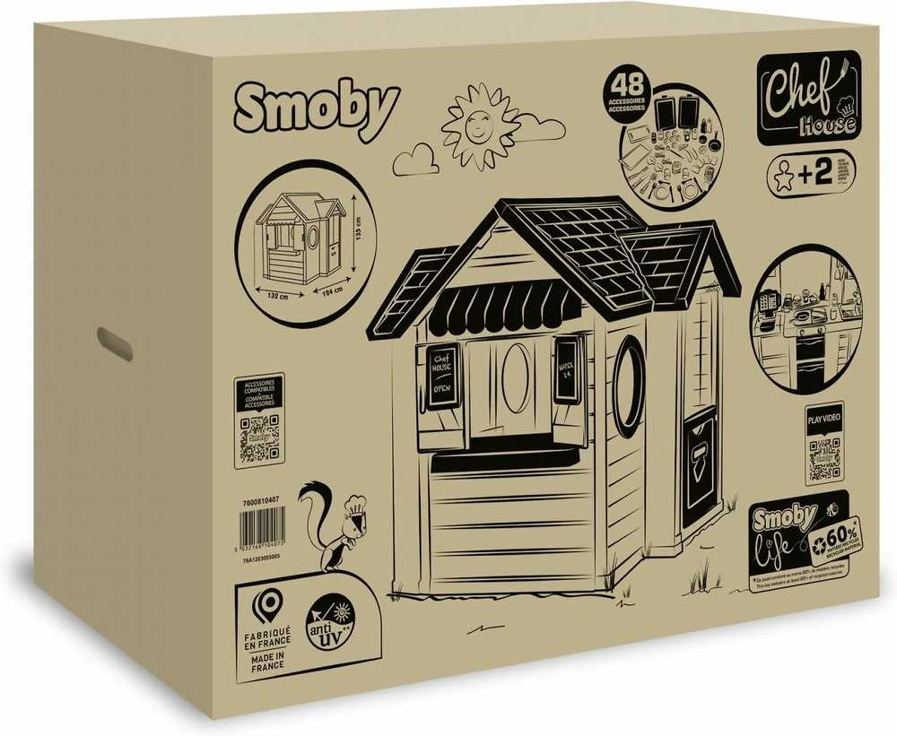 Lauko žaidimų namelis Smoby Life Chef House
