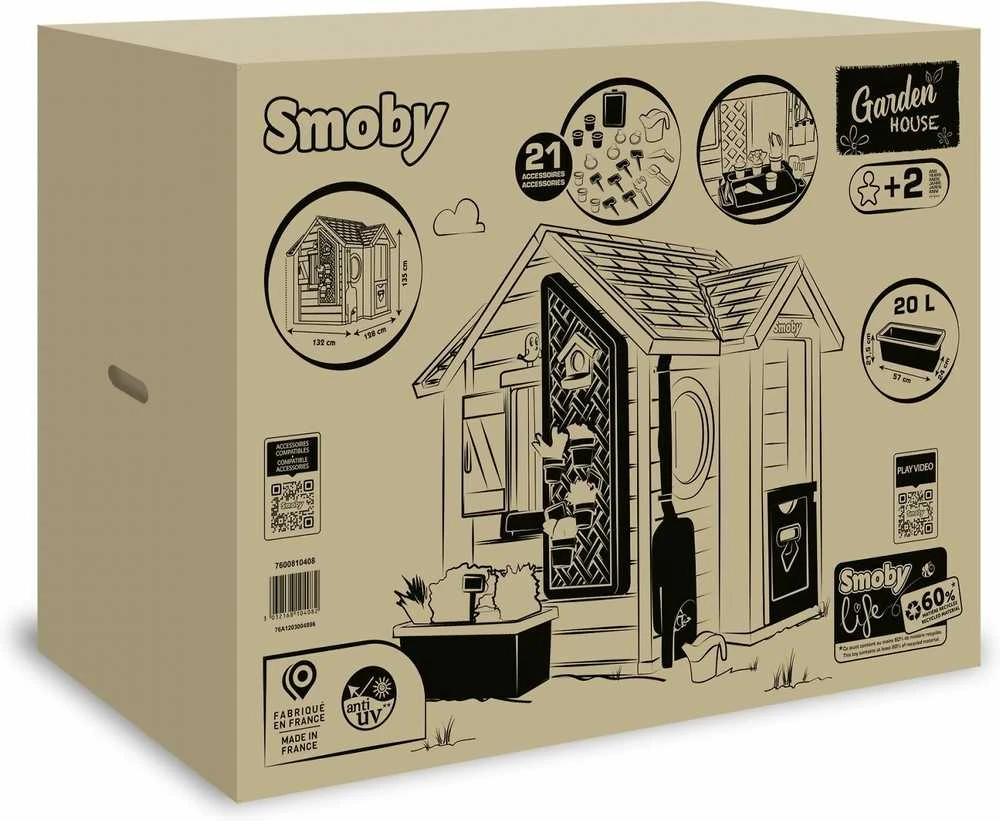 Lauko žaidimų namelis Smoby Life Garden House