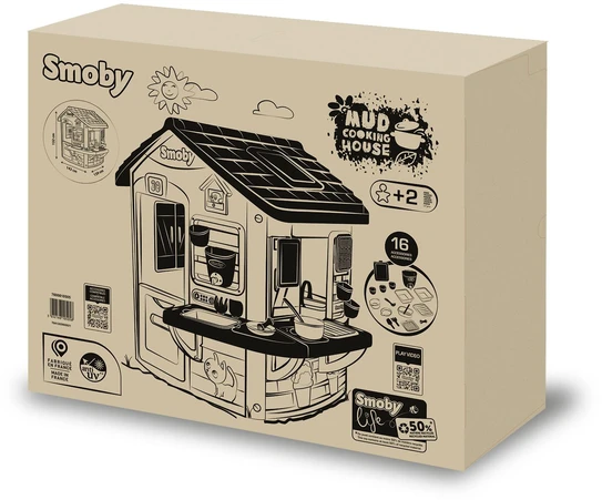 Smoby Domek Namas su molio virtuve