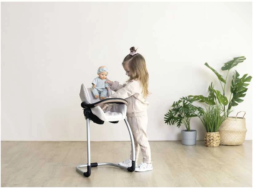 Trijų funkcijų smėlio spalvos lėlių kėdutė 3in1 Smoby