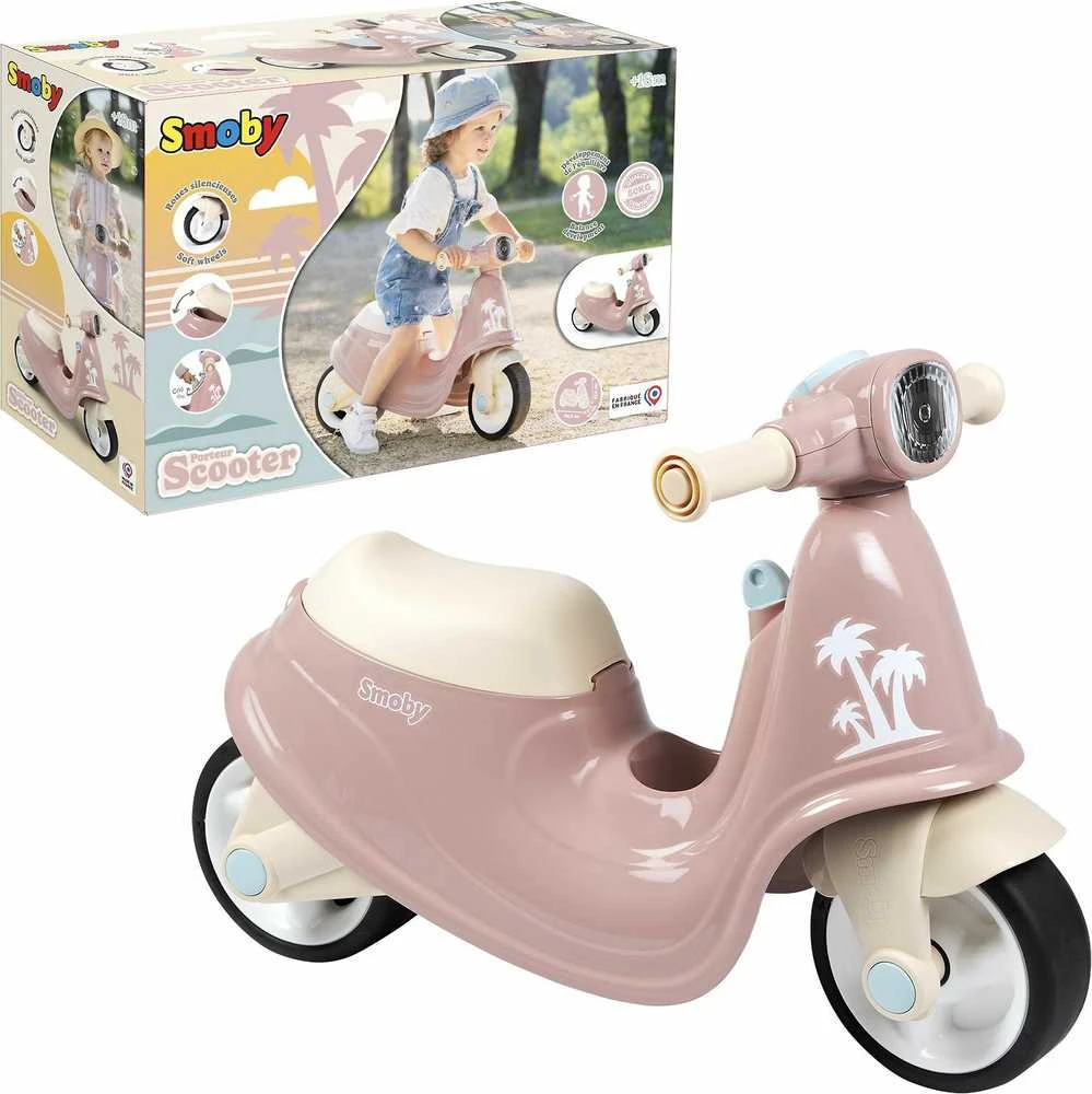 Smoby jojimo motoroleris rožinis pūlus