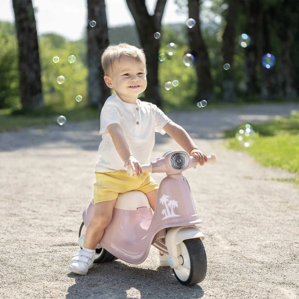 Smoby jojimo motoroleris rožinis pūlus