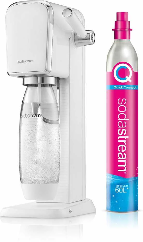 Gazuotų gėrimų gaminimo aparatas SodaStream ART, baltas