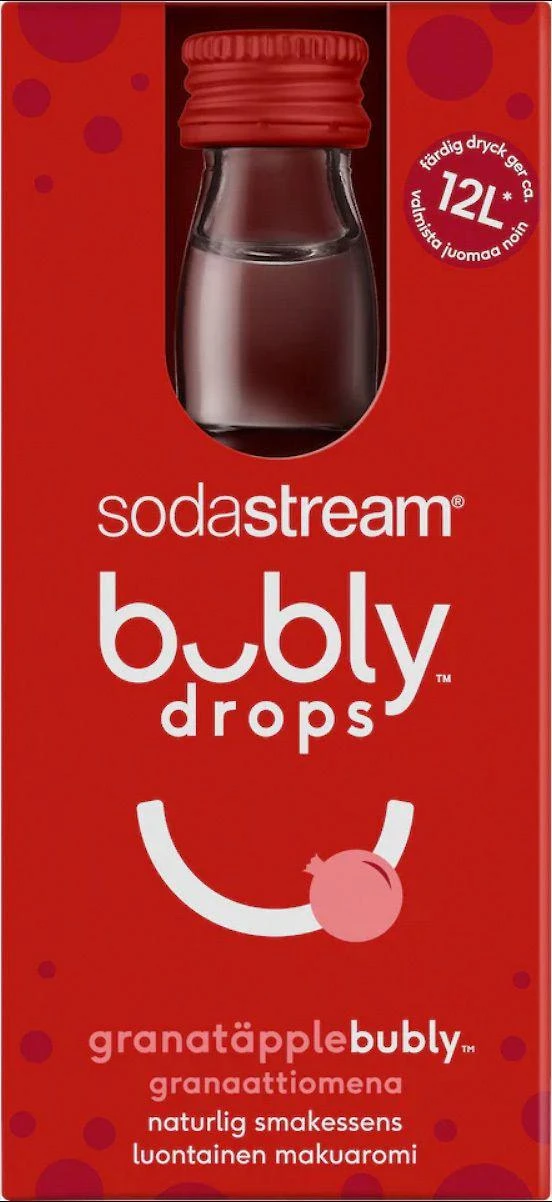 Bubly drops™ granatų skonio SodaStream sirupas, 40ml