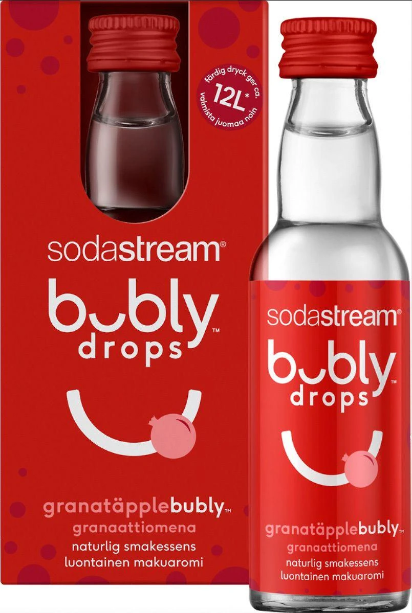 Bubly drops™ granatų skonio SodaStream sirupas, 40ml