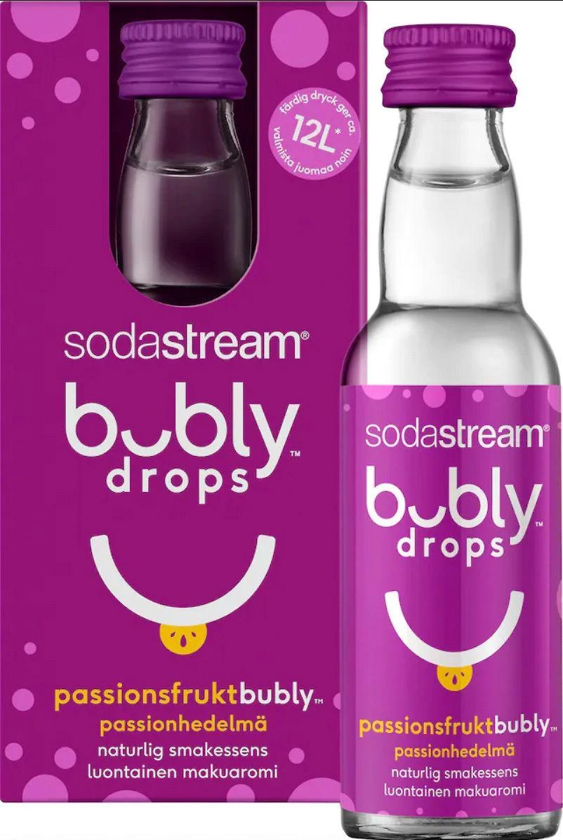 Bubly drops™ pasiflorų vaisių skonio SodaStream sirupas, 40ml