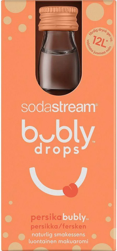 Bubly drops™ persikų skonio SodaStream sirupas, 40ml