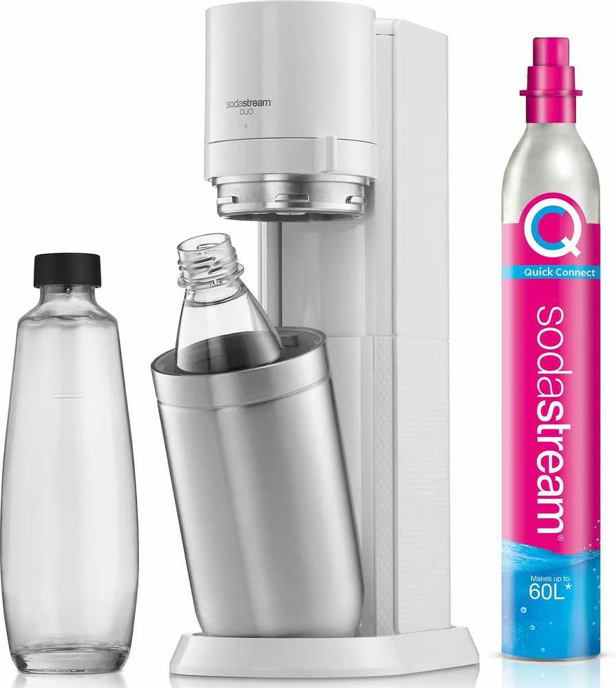 Gazuotų gėrimų gaminimo aparatas SodaStream DUO, baltas
