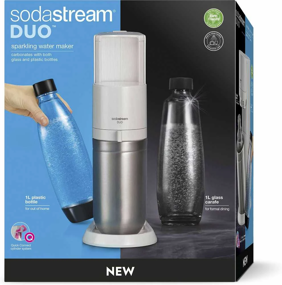 Gazuotų gėrimų gaminimo aparatas SodaStream DUO, baltas