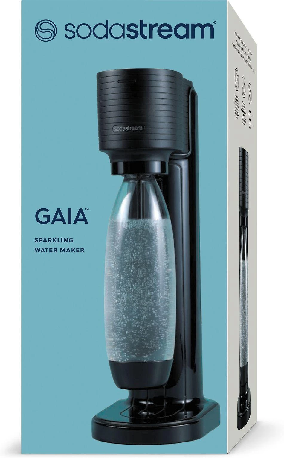 Gazuotų gėrimų gaminimo aparatas SodaStream GAIA, juodas (be Quick Connect CO2 angliarūgštės cilindro)