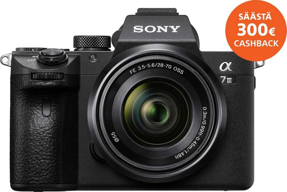 Objektyvas Sony α 7 III + 28-70mm MILC 24,2 MP CMOS 6000 x 4000 pikseliai Juoda