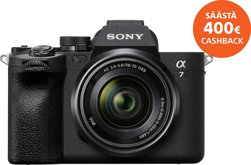 „Sony ILCE-7M4K Alpha A7 IV“ veidrodinis skaitmeninis fotoaparatas su 28–70 mm objektyvu