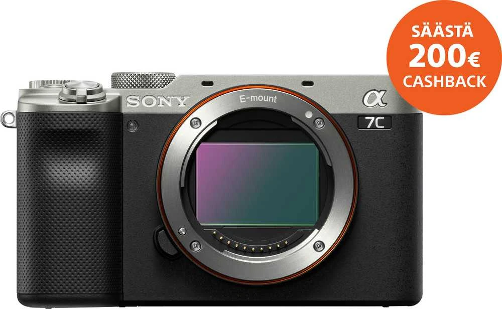 Sony „Alpha A7C“ viso kadro beveidrodinis fotoaparatas su keičiamais objektyvais, korpusas, „Sidabrinas“ | Sony | Viso kadro beveidrodinis fotoaparatas su keičiamais objektyvais | „Alpha A7C“ | Beveidrodinio fotoaparato korpusas | 24,2 MP | ISO jautrumas (maks.) 204800 | Ekrano įstrižainė 3,0 colio | Vaizdo įrašymas | „Wi-Fi“ | Greitas hibridinis AF | Didinimas 0,59 k. | Vaizdo ieškiklis | CMOS | „Sidabrinas“