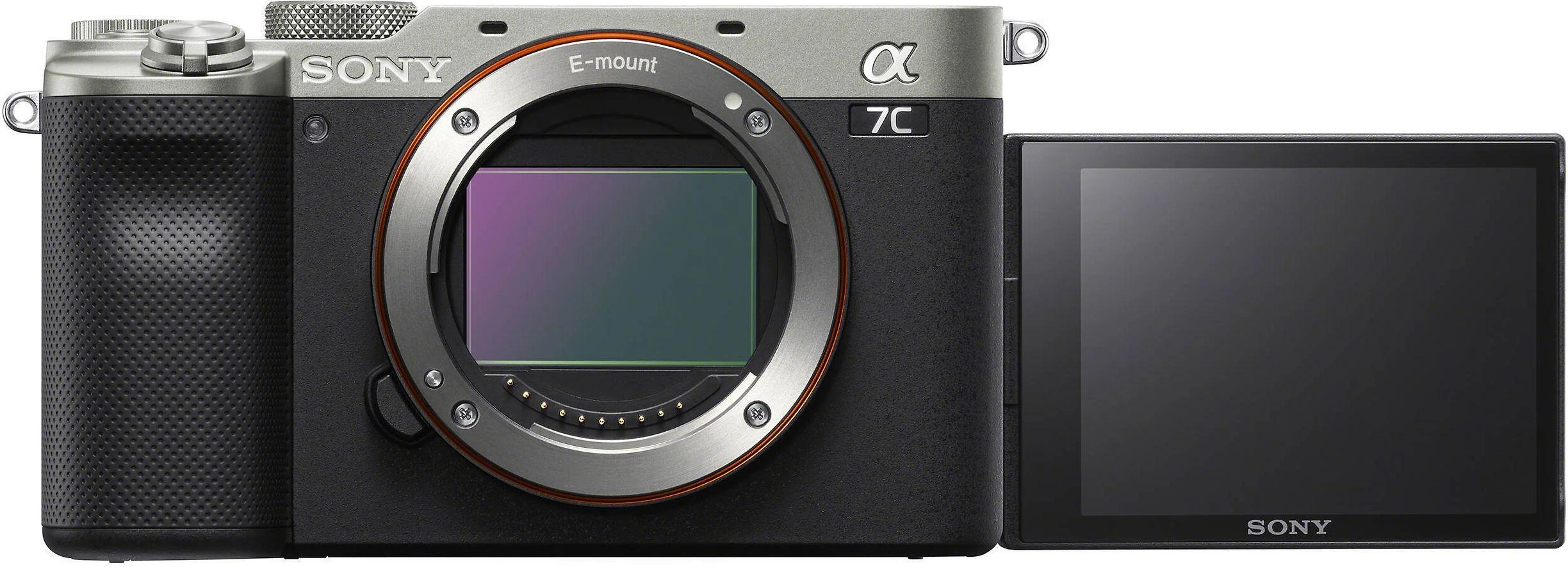 Sony „Alpha A7C“ viso kadro beveidrodinis fotoaparatas su keičiamais objektyvais, korpusas, „Sidabrinas“ | Sony | Viso kadro beveidrodinis fotoaparatas su keičiamais objektyvais | „Alpha A7C“ | Beveidrodinio fotoaparato korpusas | 24,2 MP | ISO jautrumas (maks.) 204800 | Ekrano įstrižainė 3,0 colio | Vaizdo įrašymas | „Wi-Fi“ | Greitas hibridinis AF | Didinimas 0,59 k. | Vaizdo ieškiklis | CMOS | „Sidabrinas“