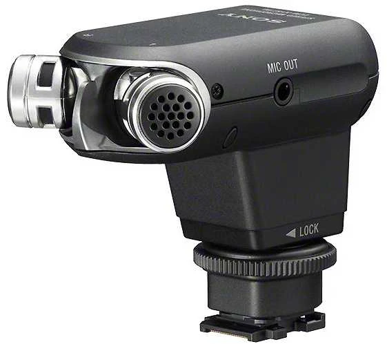 Sony ECM-XYST1M Skaitmeninės kameros mikrofonas Juoda