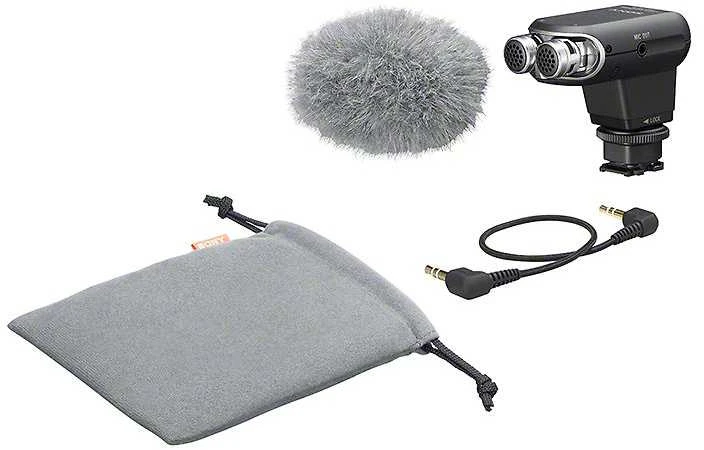 Sony ECM-XYST1M Skaitmeninės kameros mikrofonas Juoda