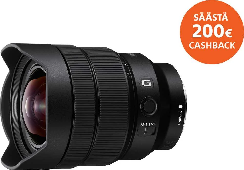 Sony FE 12-24mm F4 G MILC „Ultra“ platus objektyvas Juoda