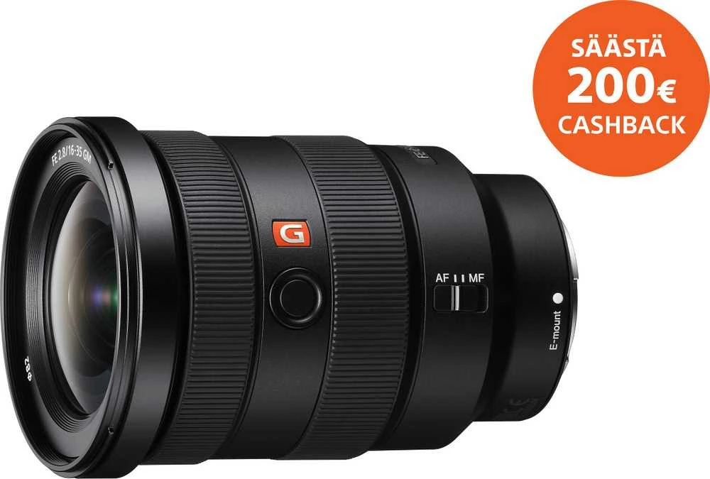Sony FE 16-35 mm F2.8 GM MILC Plačiakampis objektyvas Juoda