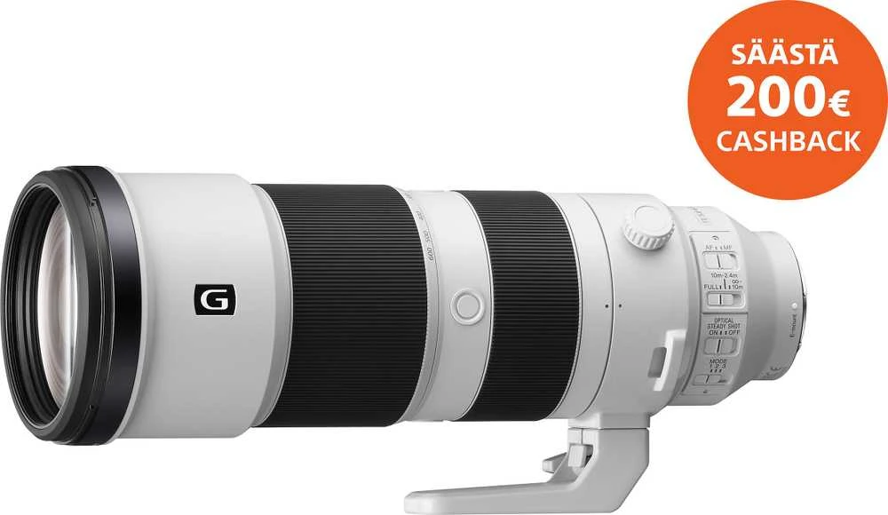 Sony FE 200–600 MM F5.6–6.3 G OSS MILC Priartinimo teleobjektyvas Balta