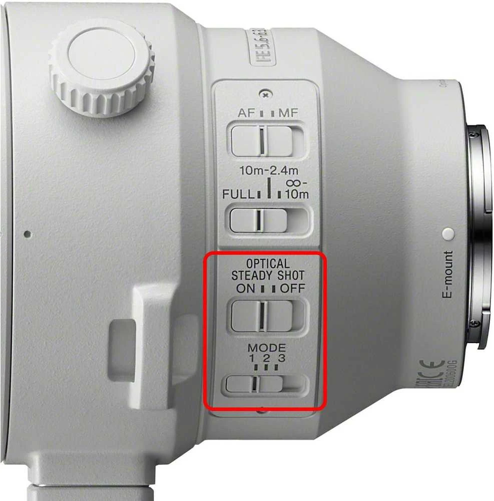 Sony FE 200–600 MM F5.6–6.3 G OSS MILC Priartinimo teleobjektyvas Balta