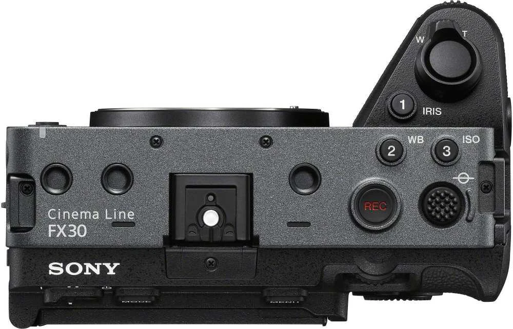 Sony FX30 su XLR rankena